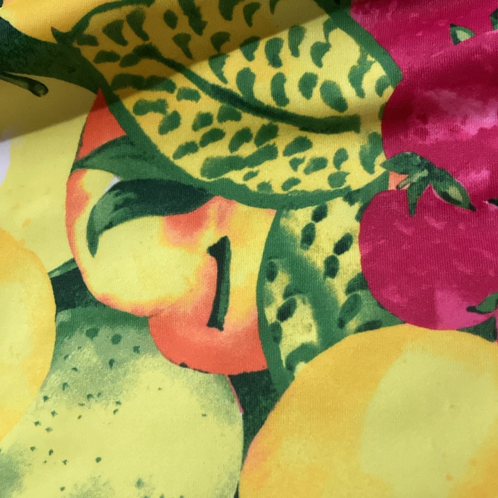 Janie and Jack Fruit Print One Piece Swimsuit with Ruffle - Picture 5 of 9